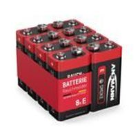 ANSMANN Alkaline longlife Rauchmelder 9V Block Batterien - Premium Qualität - 8 Stk