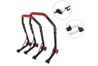 SEFIS D18 Motorradständer Set Vorder- und Hinterrad - rot - V-Aufnahme / Standard