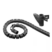 Techly Kabelmanagement 2,5m, schwarz
