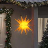 vidaXL Gwiazda świąteczna LED składana żółta 100 cm