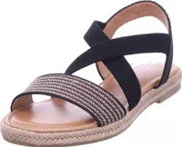 Tamaris Damen Sandalette in Schwarz, Größe 38