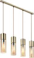 Globo Lighting Hängeleuchte Metall Nickel matt, 4x E27