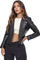 Tazzio Damen Lederjacke F507 Schwarz M