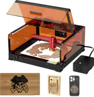 ATOMSTACK A24/X24 Pro Ultra Graviermaschine mit Kamera, Schutzbox und Entlueftung, F60 Air Assist Kit