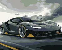Zuty - Malen nach Zahlen - LAMBORGHINI, 40x50 cm, ohne Keilrahmen