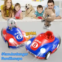 Ferngesteuertes Auto ab 2 3 Jahre, 2PCS Ferngesteuertes Autoscooter mit Musik und Licht, 2.4GHz RC Auto Spielzeug ab 2 3 Jahre, Geschenke 2 3 4 Jahre