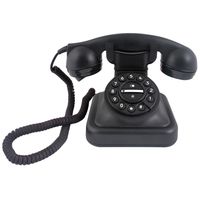 Profoon GRAHAM - Klassisches schnurgebundenes Telefon, schwarz