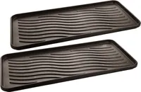 Schuhabtropfschale aus Gummi - 40 x 80 cm - Große Schuhablage mit hohem Rand