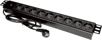 Alantec PZ091U3M, 3 m, 9 AC-Ausgänge, Indoor, Schwarz, 230 V, 16 A