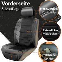 Autositzschoner & Rücksitz Organizer | Auto Sitzbezug für Vordersitze mit Trittschutz für die Rückenlehne | Auto Zubehör Innenraum