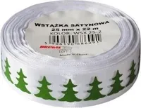 Wstążka satynowa z motywem świątecznym 25mmx22m