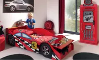 Dětský pokoj set Race Car kompletní set pokoj pro mládež červená