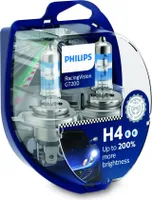 Żarówki PHILIPS H4 12V 60/55W P43t RacingVision GT200