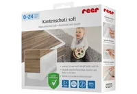 reer Kantenschutz soft, Kanten Schutz, Kinder, Sicherheit, Kindersicherung, Schaumstoff, Weiß, 82040