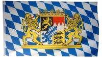 INQUARK 90 x 150 cm Bayern Staatsflagge mit zwei Metallösen