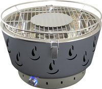 Rauchfreier Grill Airbroil Junior Activa Grillküche Ø 35cm grau