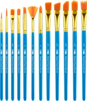 Professionelles Pinselset 12 Stück für Acryl, Aquarell und Ölmalerei