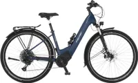 FISCHER E-Bike Pedelec Trekking Viator 8.0i Wave, Rahmenhöhe 43 cm, 28 Zoll, Akku 711 Wh, Mittelmotor, tiefer Einstieg, Kettenschaltung, LCD Display, sattblau