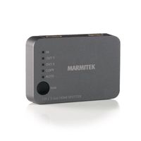 HDMI Splitter 4K60 - Marmitek Split 312 UHD - 1 Ein / 2 Aus - Ultra HD - 4K60 - HDMI Verteiler - 3840 x 2160 60Hz - HDCP 2.2 - EDID Schalter - Eingebaute Verstärker