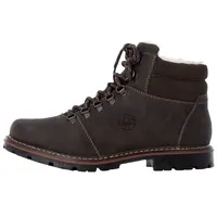 Rieker Herren Stiefelette Warmfutter Schnürung 37733, Größe:42 EU, Farbe:Braun