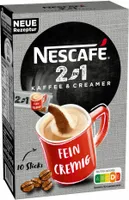 Nescafé 2in1 Sticks, Instantkaffee mit Creamer, Instant Kaffee, 10 Portionssticks