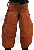 Schmiedeschürze, Hufbeschlagschürze, starkes Leder | Schürze für den Hufschmied | 85 cm lang