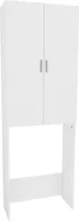 Vicco Szafka na pralkę Martha, 64 x 190 cm z 2 długimi drzwiami, Biały