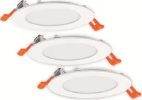 Ledvance 3x Ledvance LED Downlight Slim Set 3x8W 550lm - 830 Warmweiß | 120mm