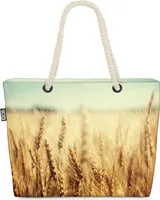 VOID Weizen Feld Korn Bauernhof Strandtasche Shopper 58x38x16cm 23L XXL Einkaufstasche Tasche Reisetasche Beach Bag