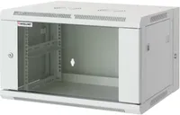 INTELLINET Wandverteiler 15HE 600x550mm Schwenkrahmen grau