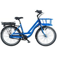 BBF Atlanta E Bike SUV Fahrrad für Damen und Herren 26 Zoll Pedelec Ansmann Elektrobike Citybike, Farbe:blau, Rahmengröße:48 cm