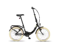 PACTO NINE - Hollandrad Komfortables Klappfahrrad Stahlrahmen Bike 20 Zoll Aluminiumfelgen Shimano Nexus 3 Nabenschaltung Faltrad Klapprad Schwarz