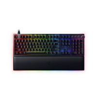 Razer Huntsman V2, Optische Gaming-Tastatur, RGB-LED-Licht, Russisch, Schwarz, Kabelgebunden