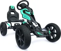 Großer Gokart mit Pedalen Schaumreifen - Türkis