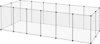 EUGAD Freigehege für Kaninchen, Meerschweinchen Gehege, BHT 302x72x102cm