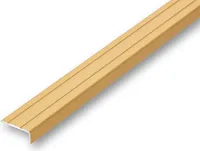 (7,49EUR/m) 25 x 10 x 1000 mm Treppenwinkel goldfarben selbstklebend Treppenkantenprofil Treppenkante Kantenschutz