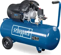 Scheppach Kompressor HC120DC Druckluftkompressor | 10 bar Arbeitsdruck | 3,0 PS Motor | 100 L Kesselgröße | 412 L/min Ansaugleistung