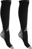 CFLEX Herren & Damen Sport Strümpfe (2 Paar) Kompressions Kniestrümpfe - Schwarz-Grau 43-46