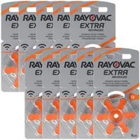 60 baterií pro sluchadla Rayovac Varta HA13, IEC PR48, 4606 945 406