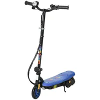 HOMCOM Elektroroller 120 W faltbar für Kinder 7-14 Jahre 12 Km/h max. Autonomie 10 km max. Blau