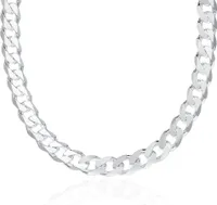 JEWLIX Halskette 925 Silber Panzerkette 9,5mm Herren PK0095 45cm-80cm