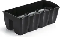 Květináč Prosperplast truhlík na zábradlí CROWN antracit 58 cm