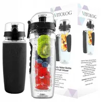 Tritan Wasserflasche Mit Fruchteinsatz Wiederverwendbar Fitnessstudio