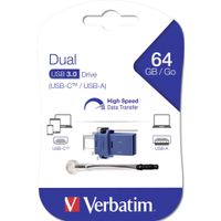 Verbatim USB 3.0 Stick 64GB, Typ A/C, Dual Drive