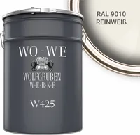 Türen und Fensterlack 3in1 Türenlack Klarlack Holzfenster Farbe W425 Weiß - 2,5L