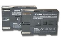 vhbw 2x Akku kompatibel mit Medion MD9021, MD9090, MD9069n, MD9069, MD9035n, MD9035, MD9021n Videokamera Camcorder (600 mAh, 7,2 V, Li-Ion)