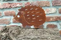Gartenstecker Igel Edelrost