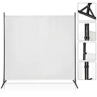 Jopassy Paravent Outdoor Raumteiler Garten Spanische Wand Trennwand Raumtrenner 1 teilig Beige