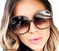 Damen-Sonnenbrille - Groß, rund - Stilvoller Sommer - UV400 Schutz - Trendiges Design - Komfortable Passform -