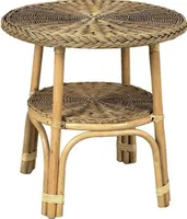 Runder Tisch aus Rattan